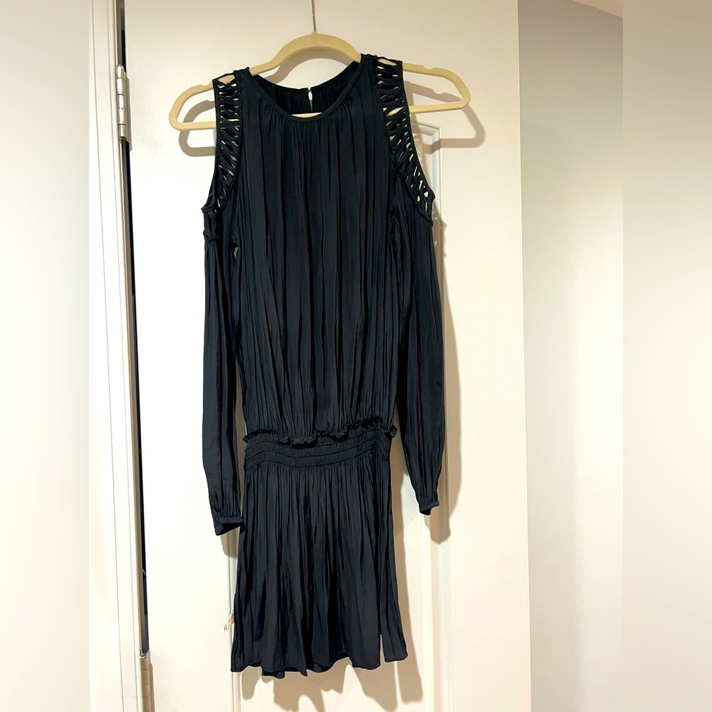 Long sleeve black dress